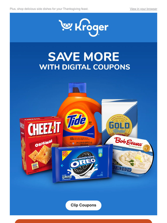 Kroger Use 5 Times Coupon Savings 🤩 Tasty Turkey Day Sides Feast
