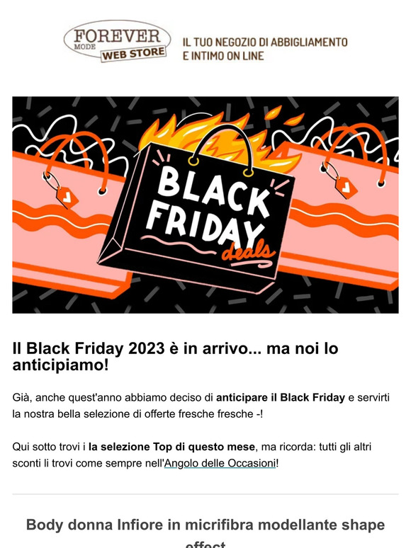 Offerte BLACK FRIDAY... in anticipo! 🖤