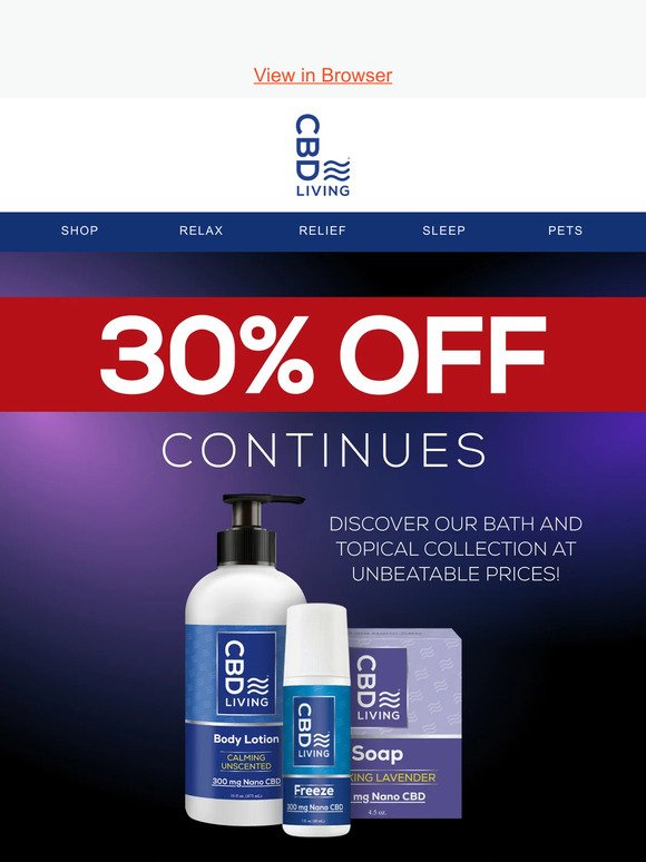Unwind and Rejuvenate With 30% Off!