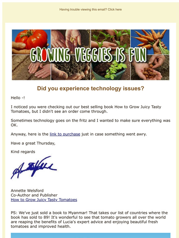 Did the technology malfunction?