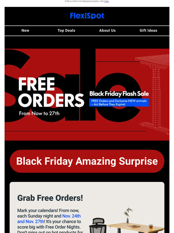 Black Friday Alert: Up to 70% OFF on FlexiSpot
