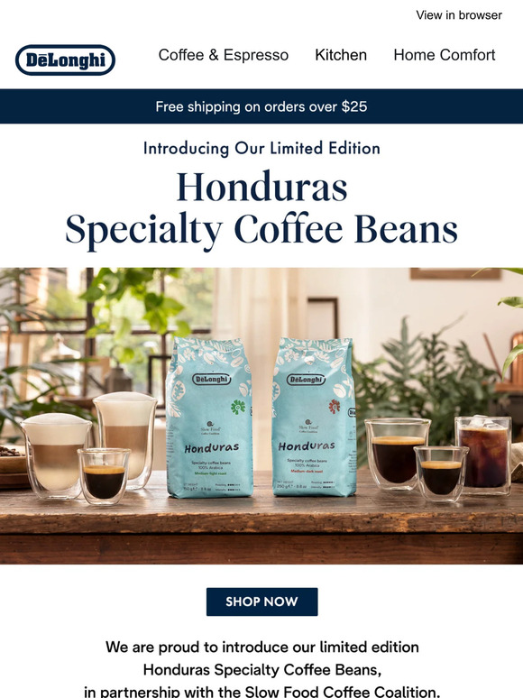 DeLonghi Introducing Our Limited Edition Coffee Beans Milled