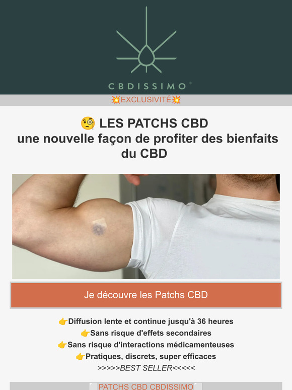 🧐 Patchs au CBD ! Votre nouvel meilleur allié !