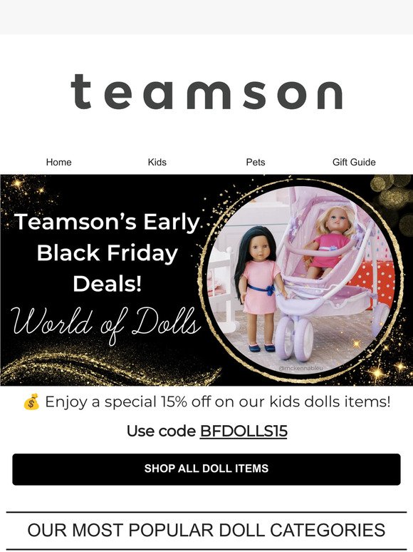 World of Dolls: Find the Perfect Presents 🎁 + Get 15% Off Select Items!