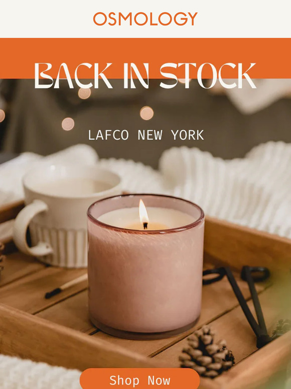 Bestselling LAFCO Candles Are Back!