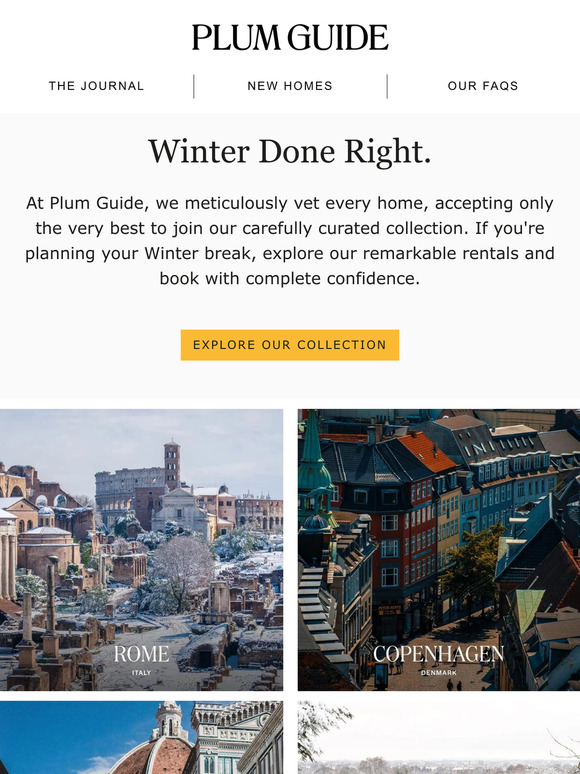 Winter done right.