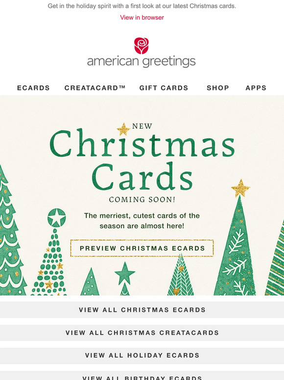 American Greetings eCards —, new Christmas cards are coming to town! 🎄🎁🎶 Milled