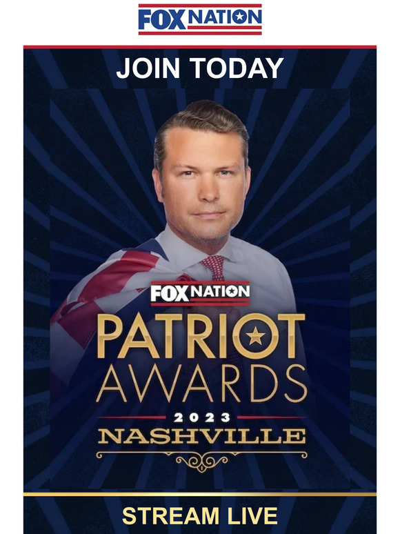 Fox News Watch the Patriot Awards LIVE Tomorrow Milled