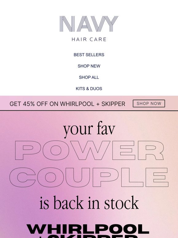 Get 45% off the Power Couple - Back in Stock!