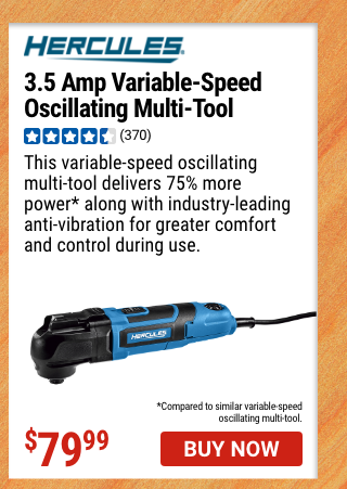HERCULES: 3.5 Amp Variable-Speed Oscillating Multi-Tool