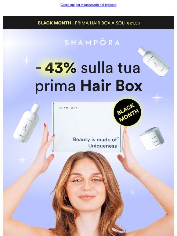 La tua prima Hair Box a soli € 21,50 🚀