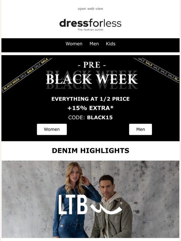 Denim highlights at half price