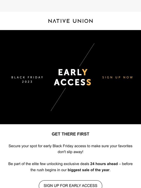 Unlock your Black Friday early access 🔓