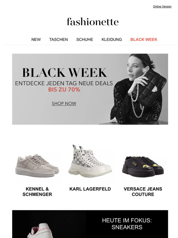 +900 Sneakers in der Black Week