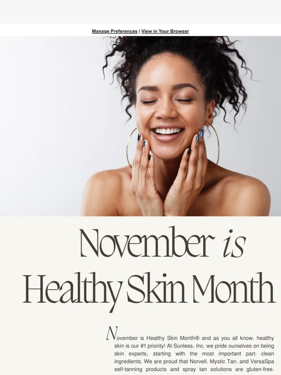 November Is Healthy Skin Month! Shop Skin-Healthy Self-Tanners ✨