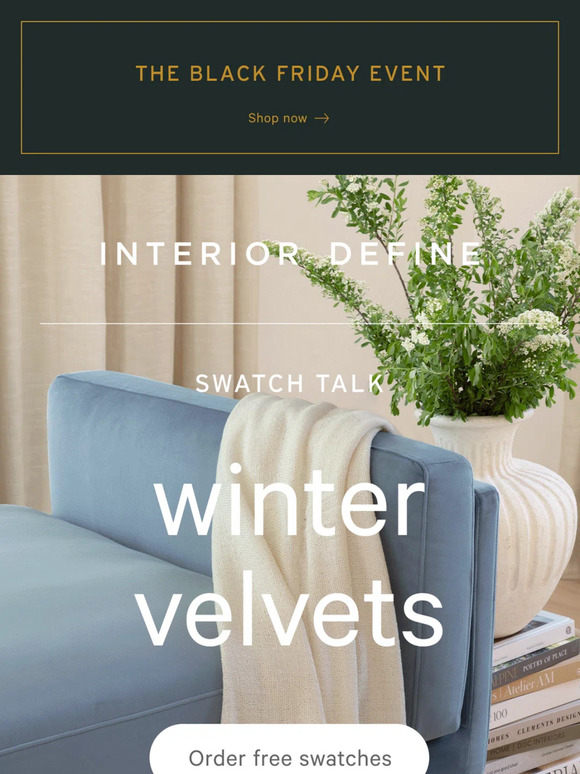 Velvet for winter? Groundbreaking.