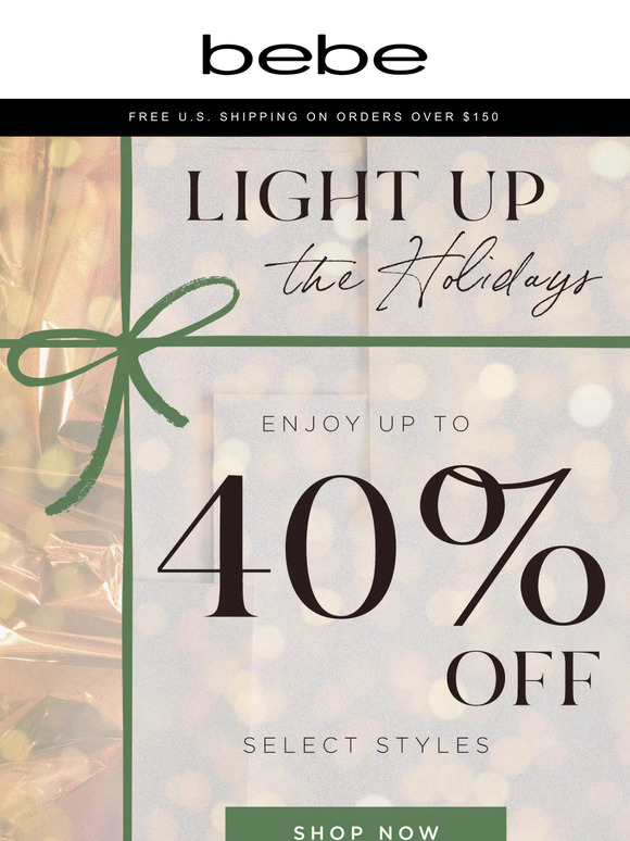 🎁 Unwrap Up to 40% Savings Today