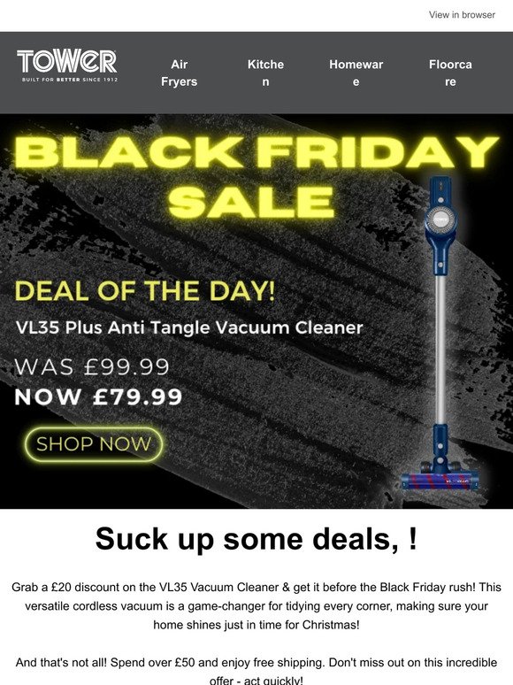 Clean Up with this Vacuum Deal!