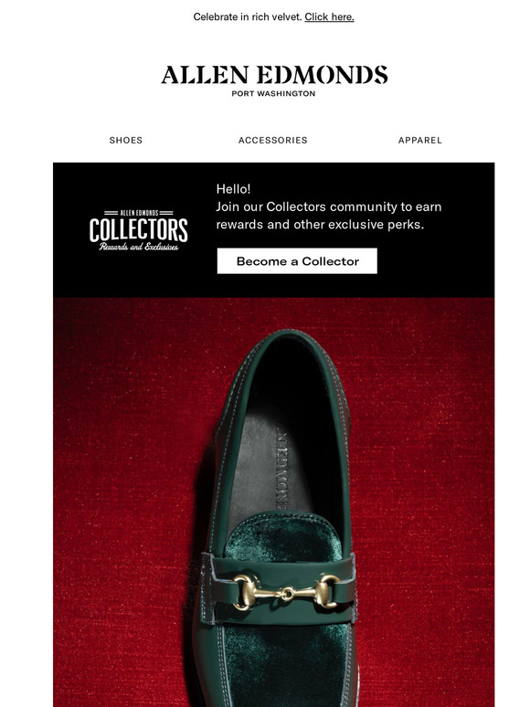 Allen Edmonds Email Newsletters Shop Sales, Discounts, and Coupon Codes