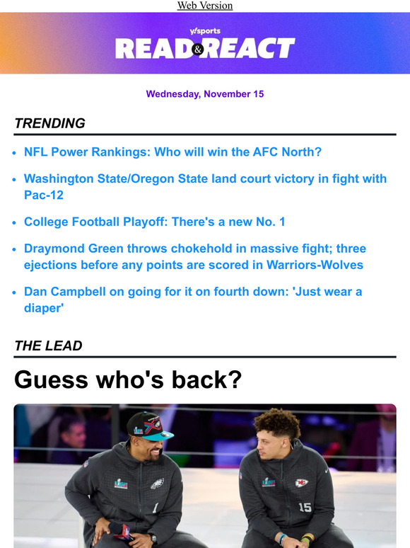 The NFL cream rises to the top