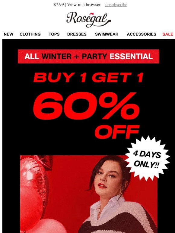 All Winter and Party Essential: 60% Off