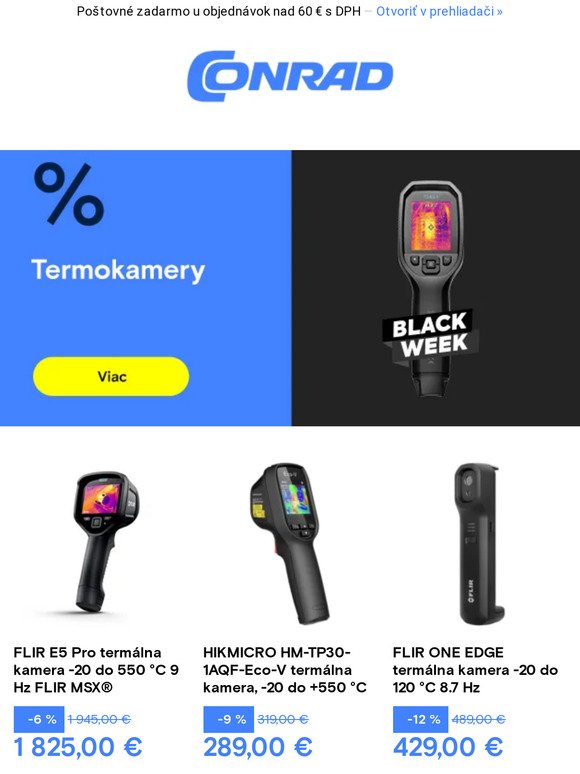 🖤 BLACK WEEK pokračuje! Produkty za skvelé ceny