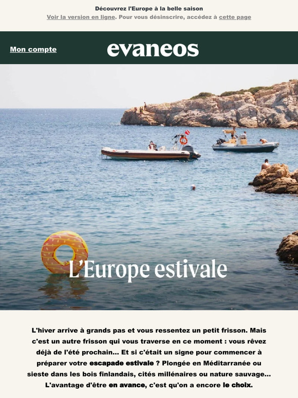 Prenez de l'avance sur l'été