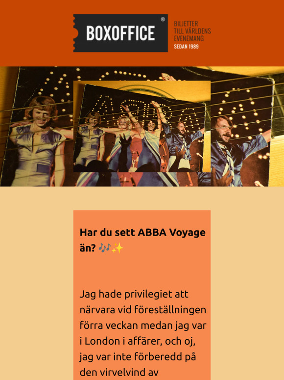 Har du sett ABBA Voyage än?