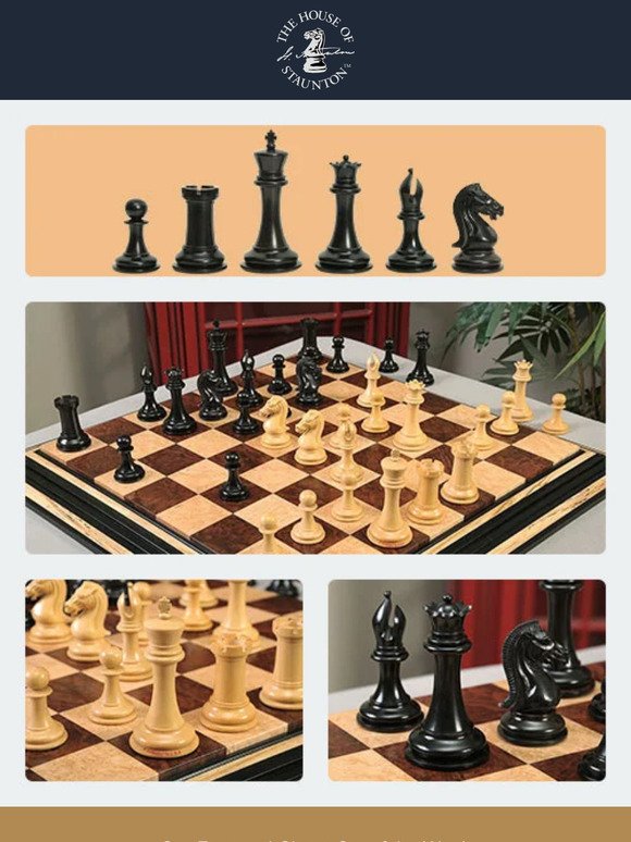 Our Featured Chess Set of the Week - The Selene Collector Series Chess Pieces - 4.4" King - The Forever Camaratta Collection