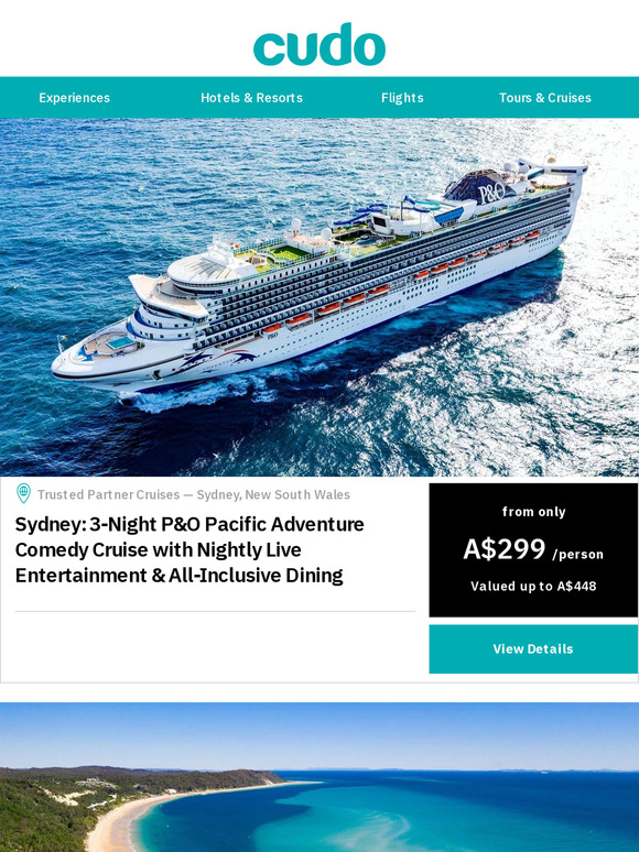 P&O Short Break Cruises from Brisbane & Sydney from $299pp