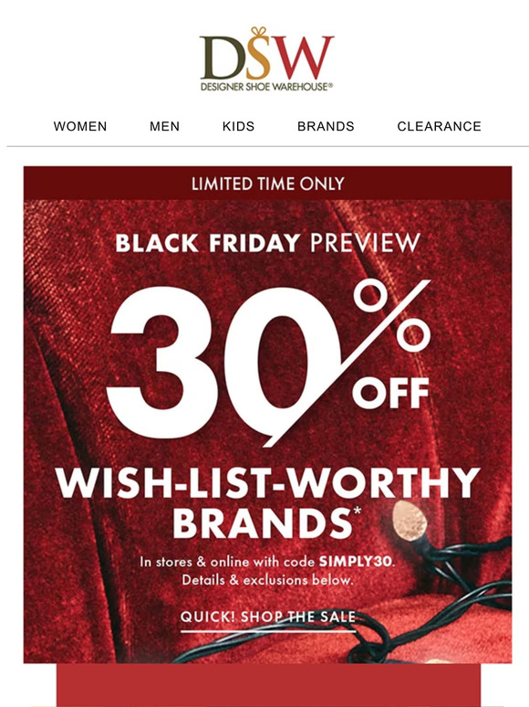 Dsw shoe warehouse black friday sales sales