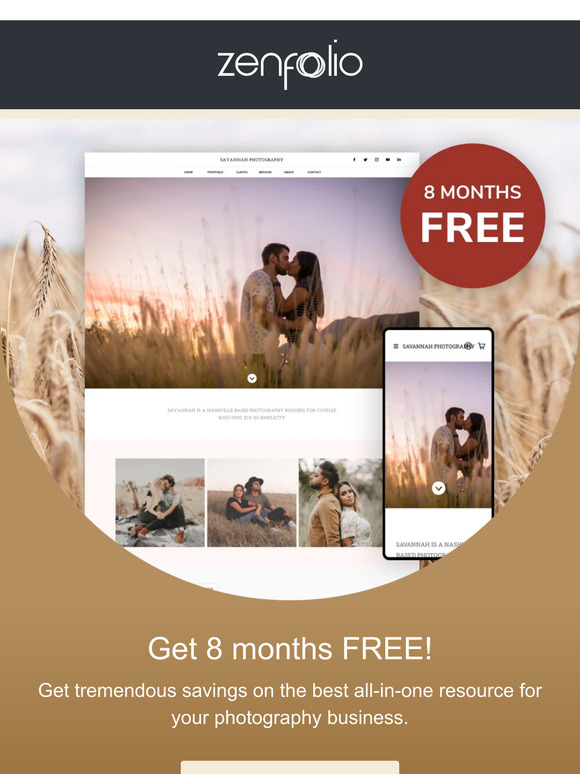 Get 8 Months For Free!