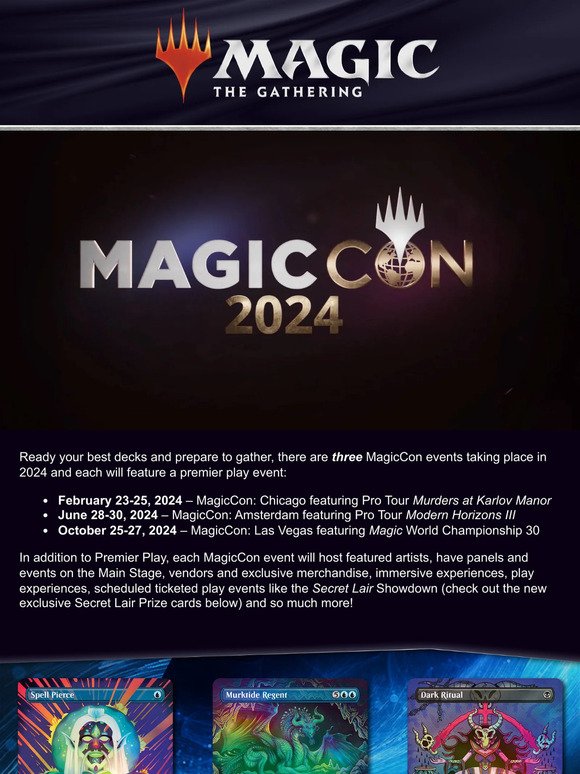 Magic The Gathering Just Announced The MagicCon 2024 Schedule! Milled