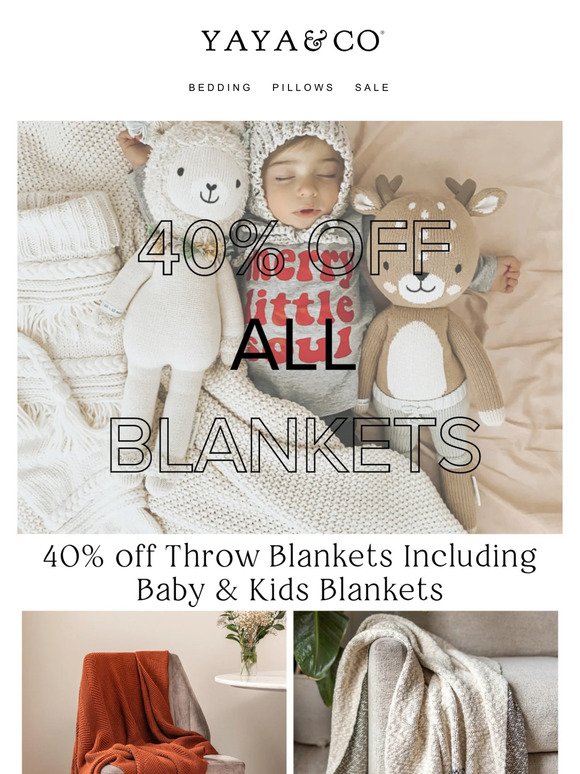 🚨FLASH SALE🚨 40% off All Throw Blankets