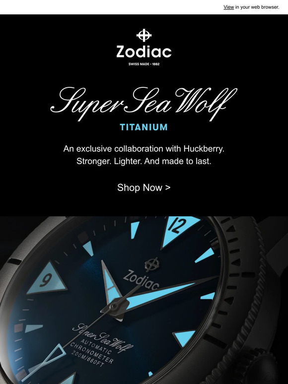 Zodiac Zodiac x Huckberry Take on Titanium Milled