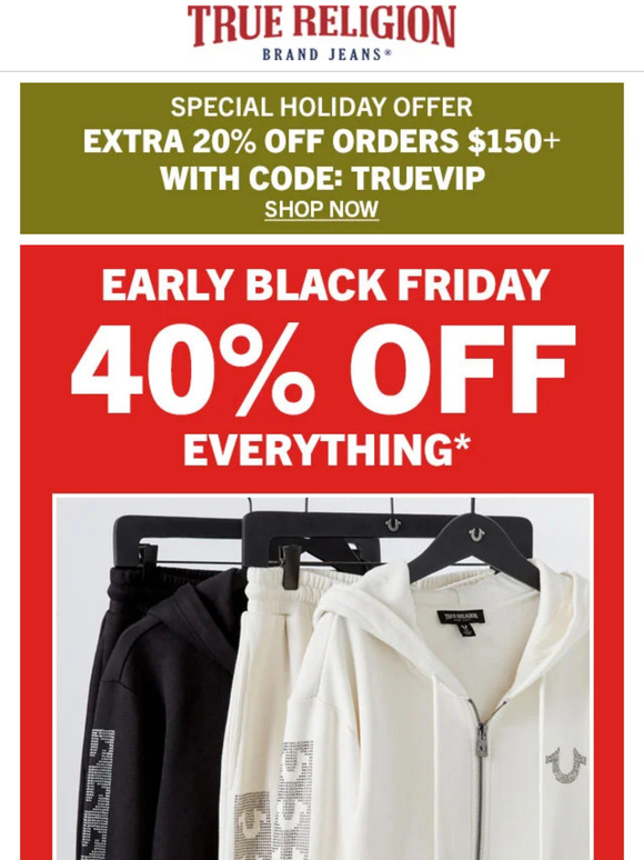 True religion black cheap friday promo code