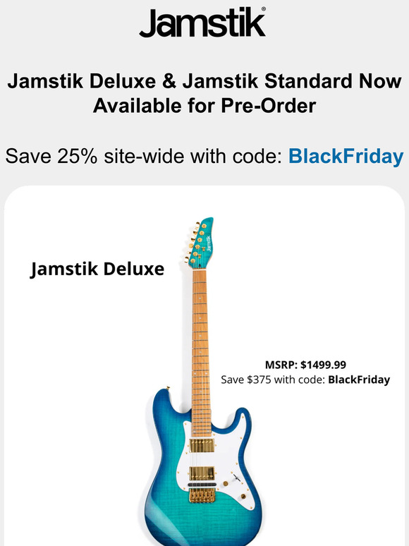 New Jamstik MIDI Guitars + Black Friday Deals