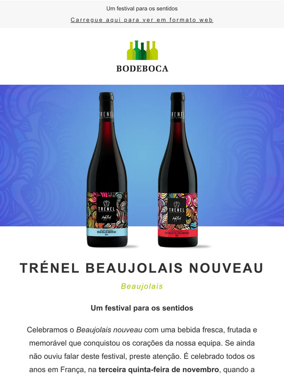 Já chegou o Beaujolais nouveau! Celebre a grande festa do vinho com a Trénel 🍇