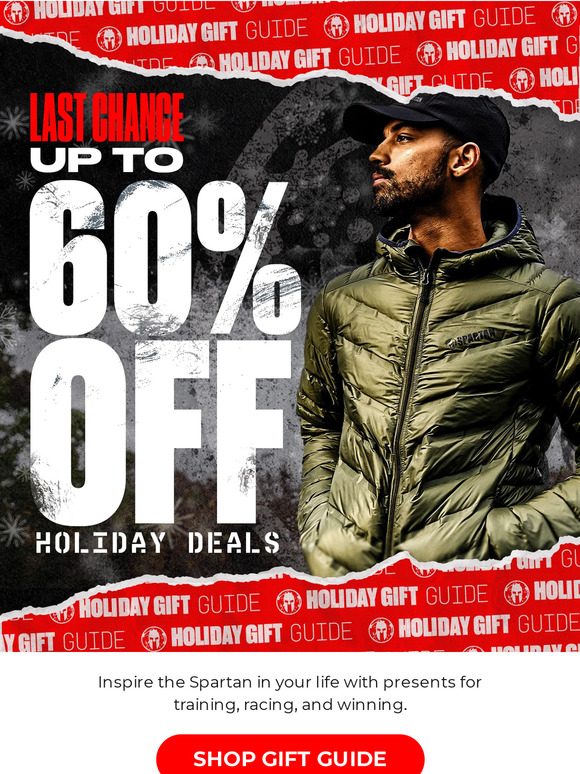 LAST CHANCE: Gifts for Spartans up to 60% off