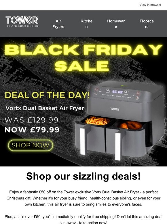 Fry Up Some Savings with Our Dual Basket Air Fryer