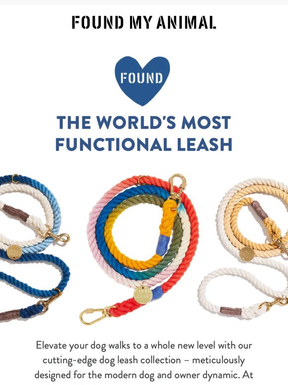 The World's Most Functional Leash 🧡
