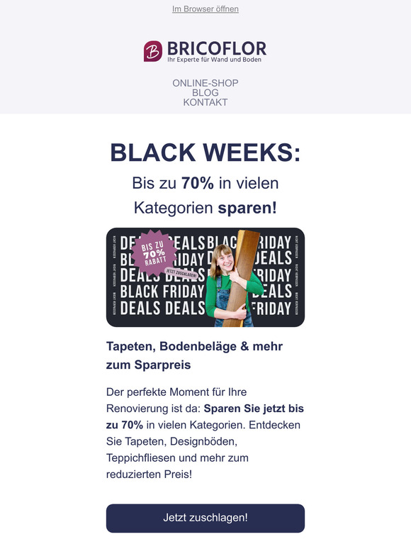 Black Weeks: Bis zu 70% Rabatt!