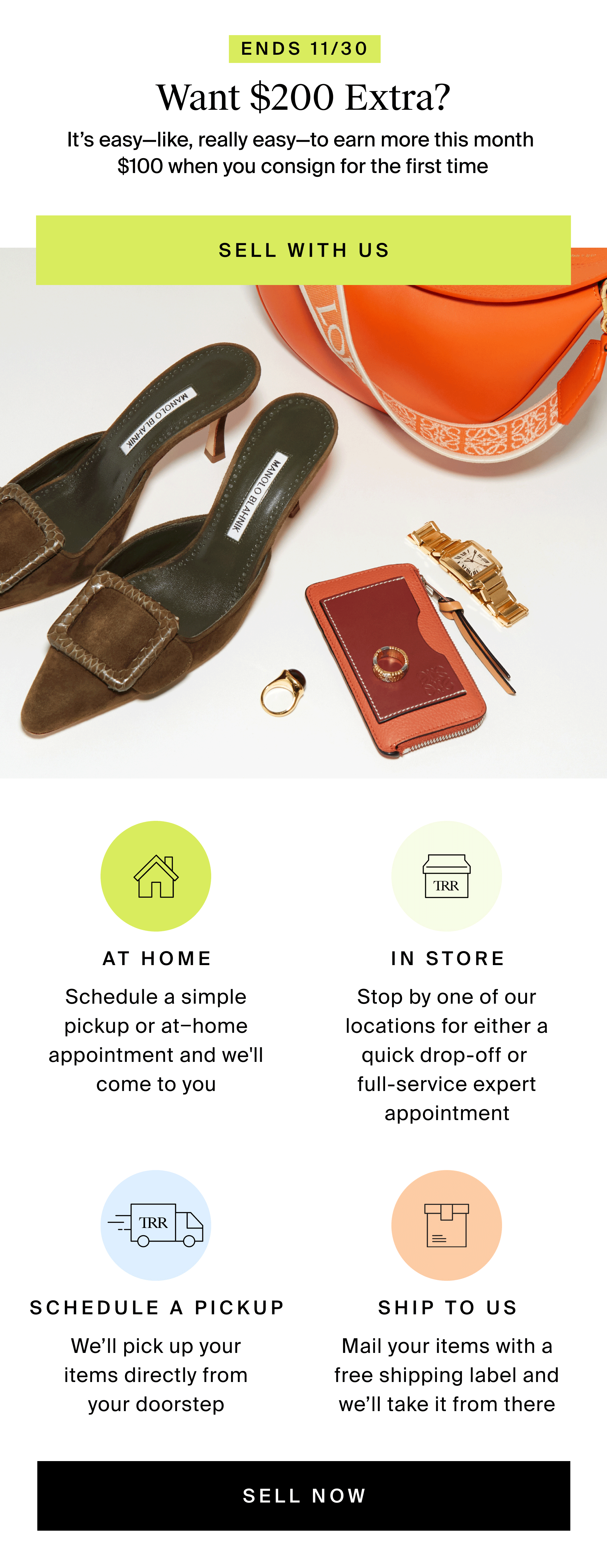 The RealReal How does 200 extra sound? Milled