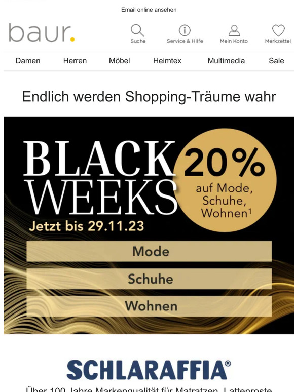 Nicht verschlafen: 20% Rabatt und 💤Komfort von Schlaraffia