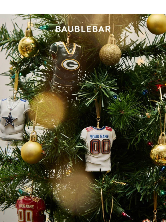 20% OFF Personalized NFL Jersey Christmas Ornaments