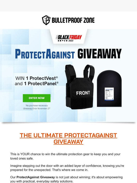 🎁 Armor Up for FREE! Win a ProtectAgainst Giveaway!