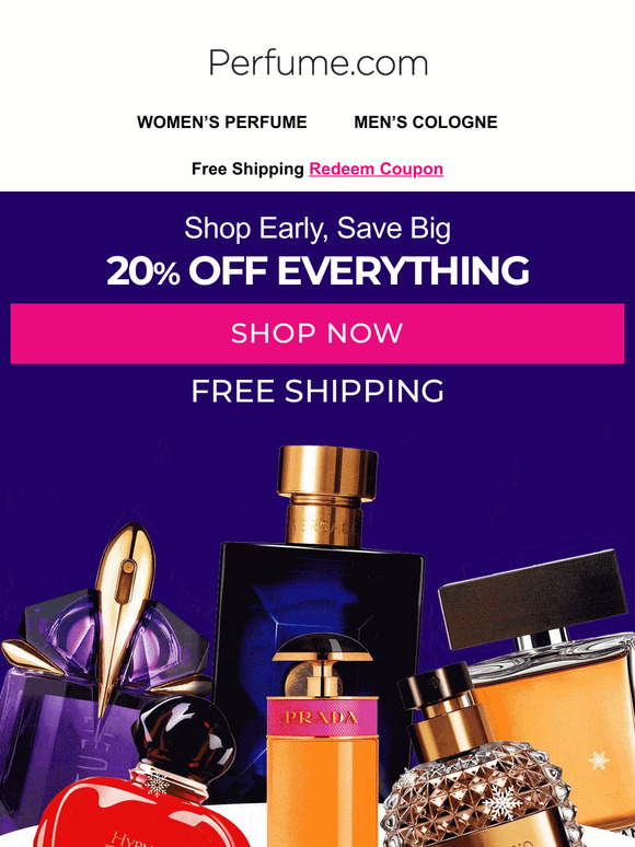 Congratulations! You've earned 20% Off