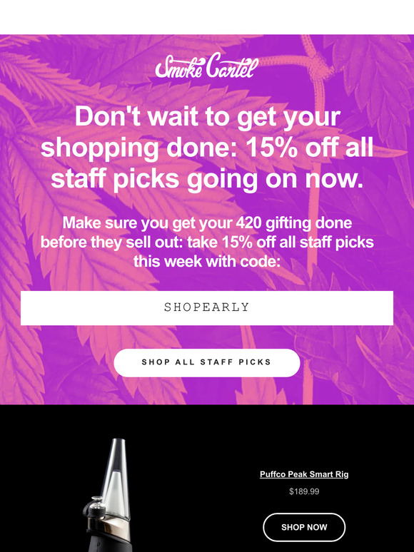 shop early and save 🛒