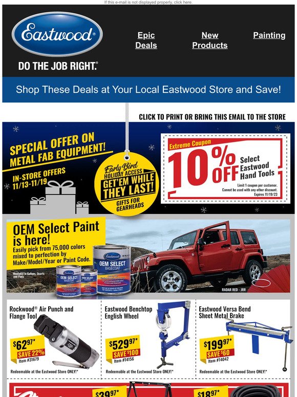 10% Off Hand Tools - VIP Coupon