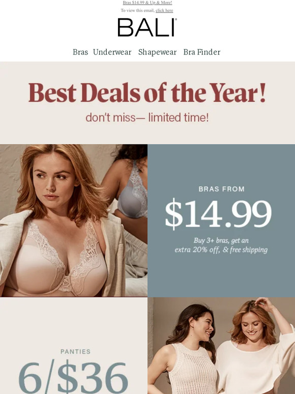Bali Bras BEST Deals of the YEAR Milled